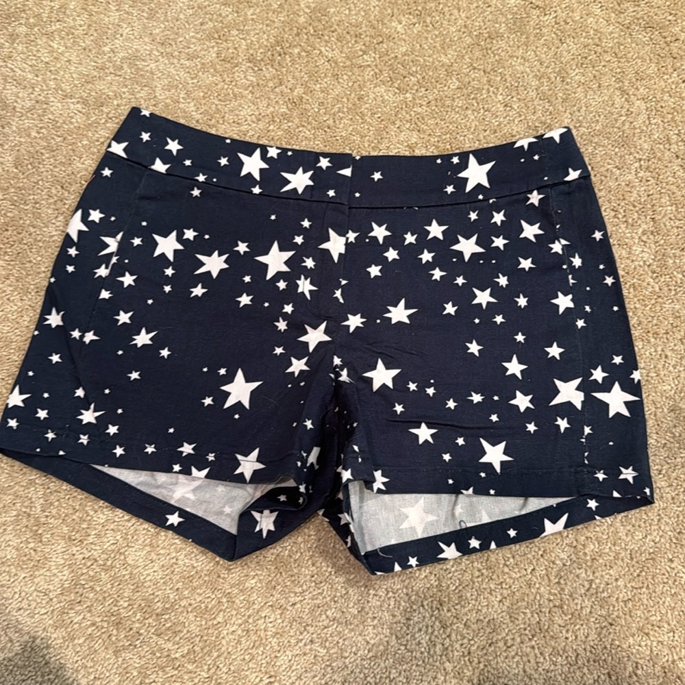 J Crew navy w/stars size 2 shorts 3” inseam